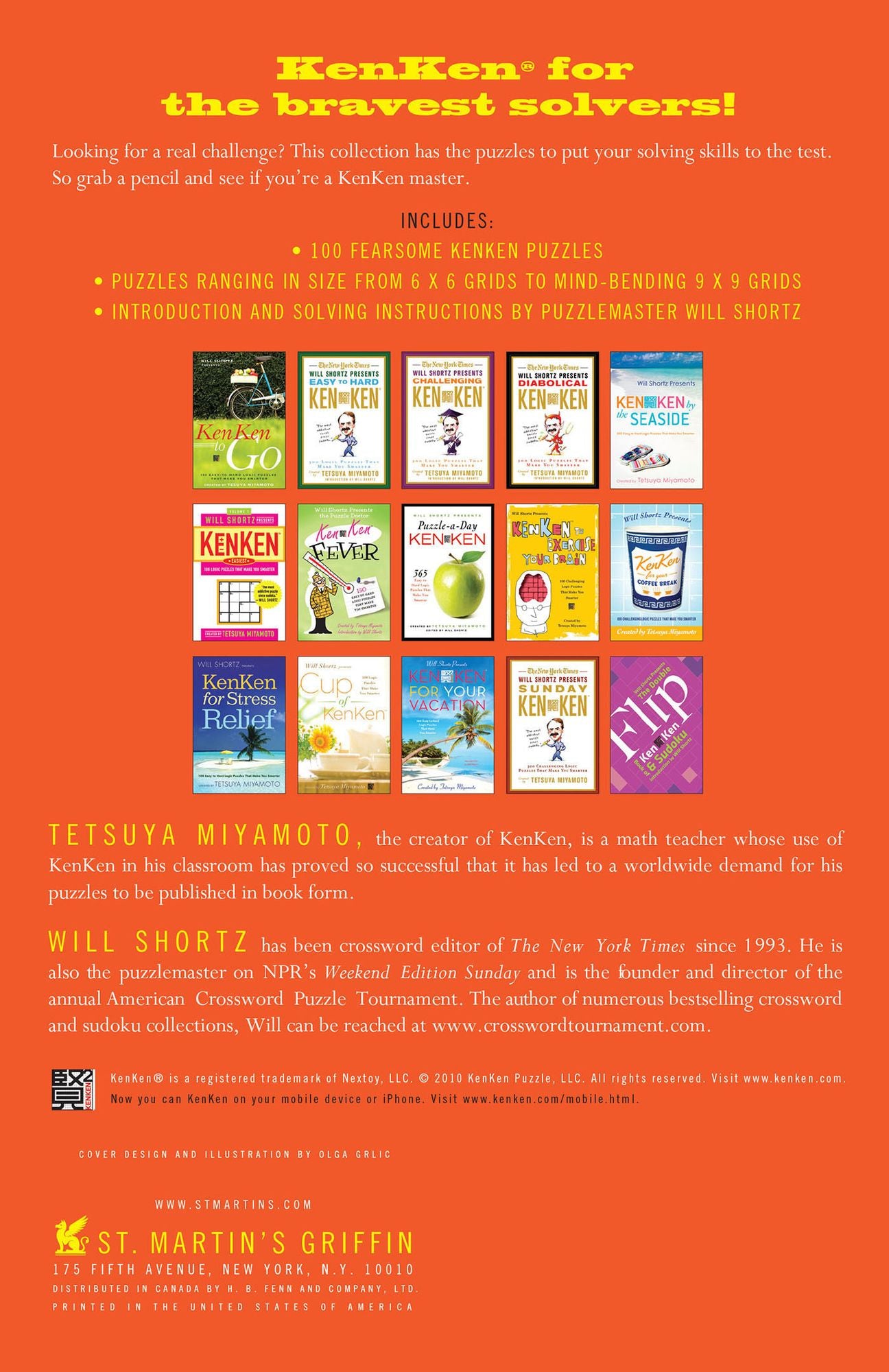 Will Shortz Presents the Big, Bad Book of KenKen: 100 Very Hard Logic Puzzles That Make You Smarter