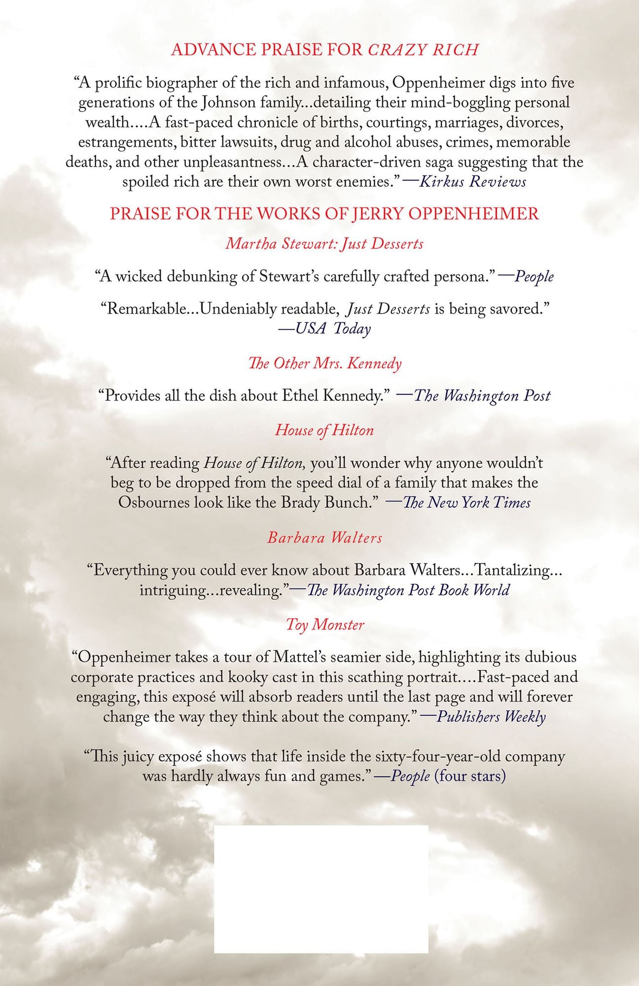 Crazy Rich: Power, Scandal, and Tragedy Inside the Johnson & Johnson Dynasty