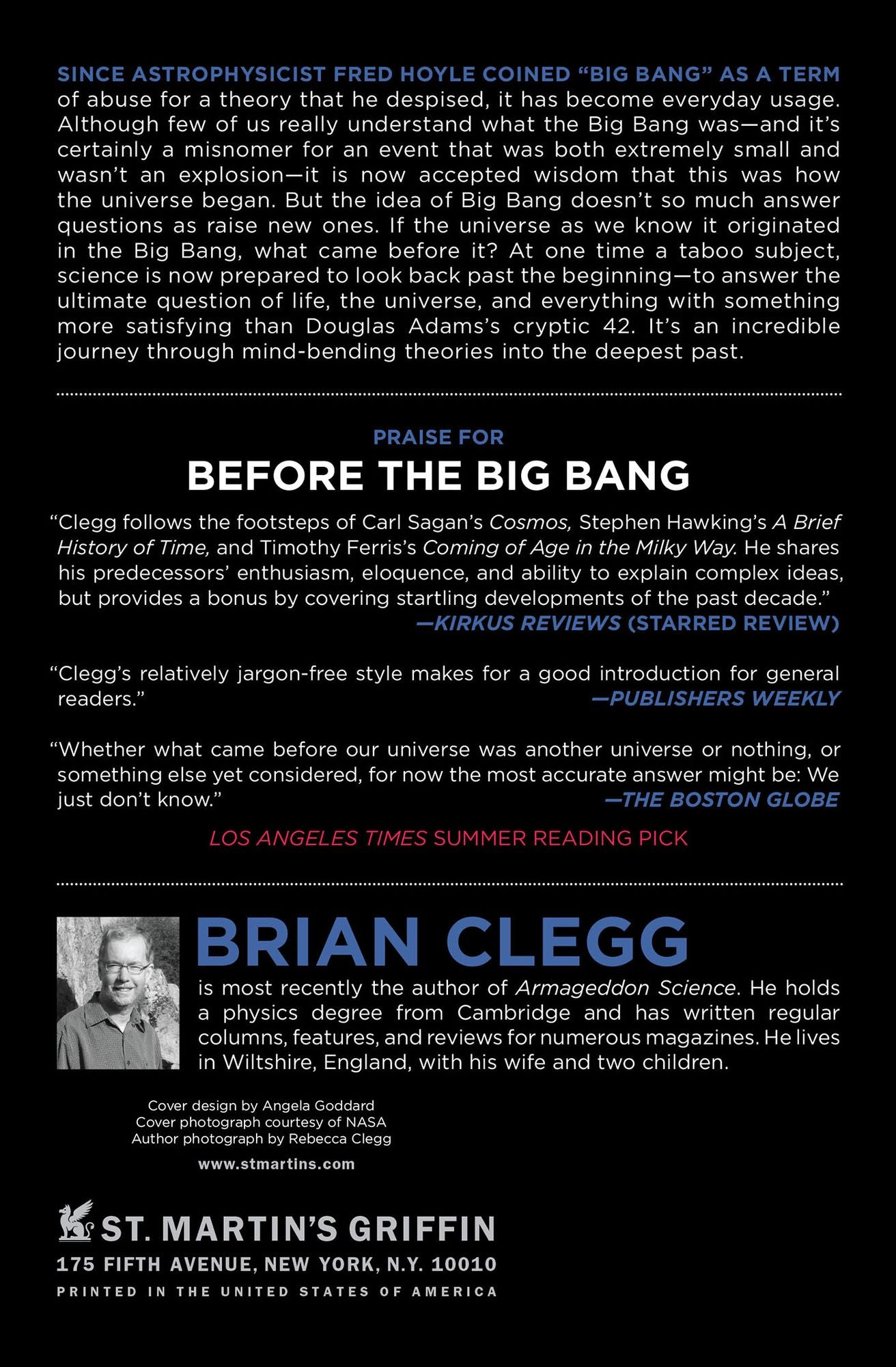 Before the Big Bang: The Prehistory of the Universe