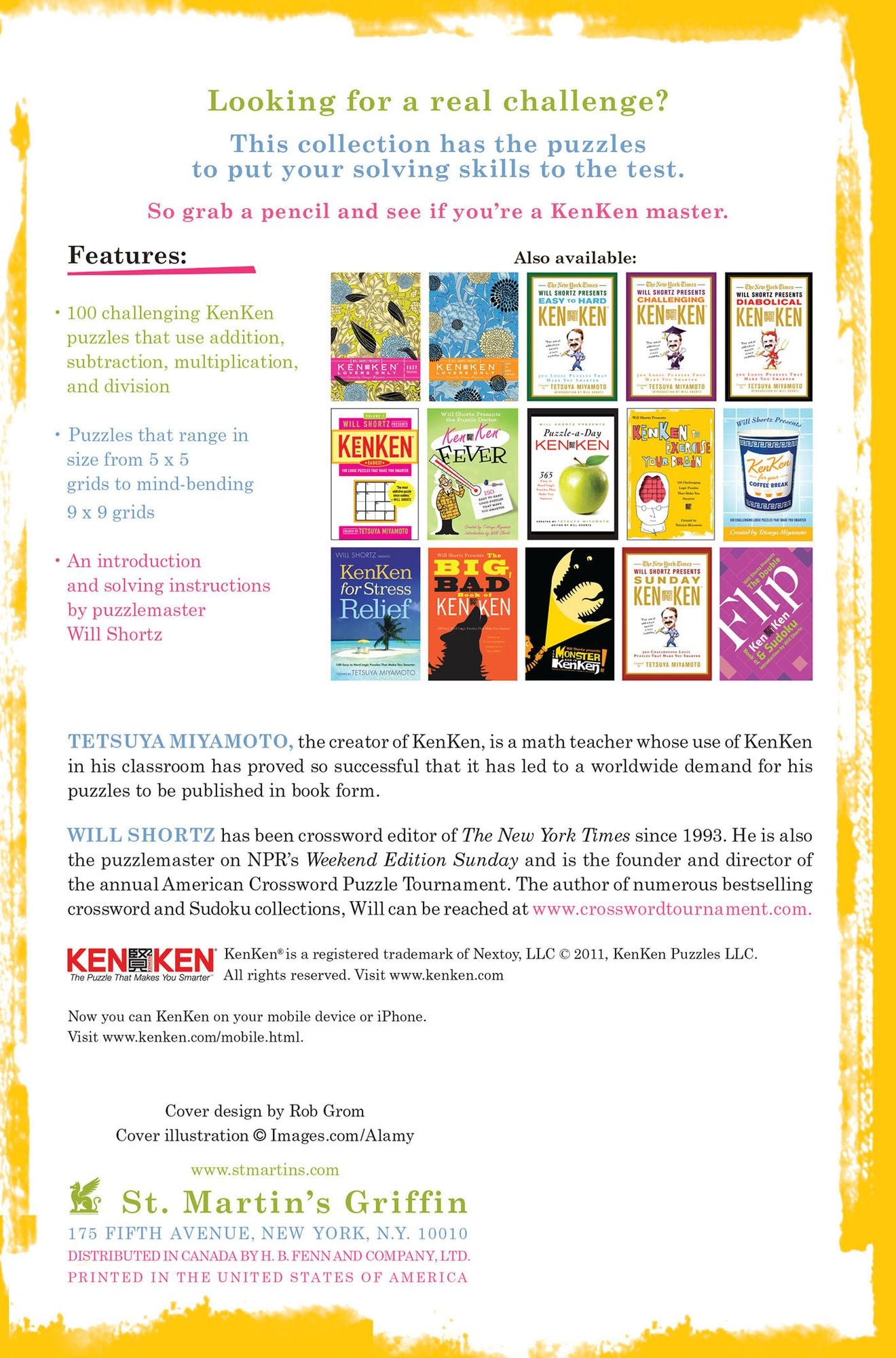 Will Shortz Presents Brain-busting KenKen: 100 Challenging Logic Puzzles That Make You Smarter