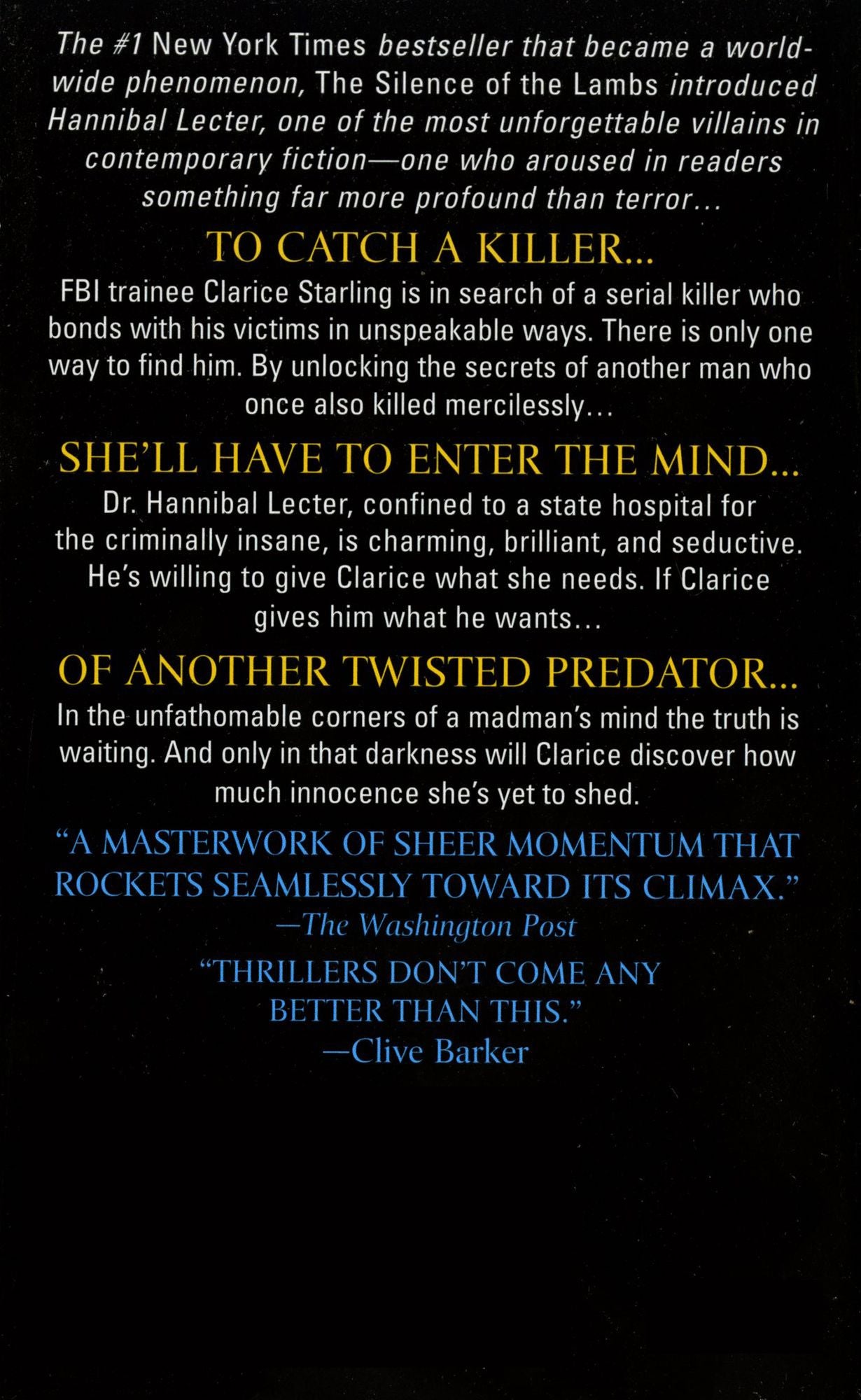 The Silence of the Lambs (Hannibal Lecter Series #2)