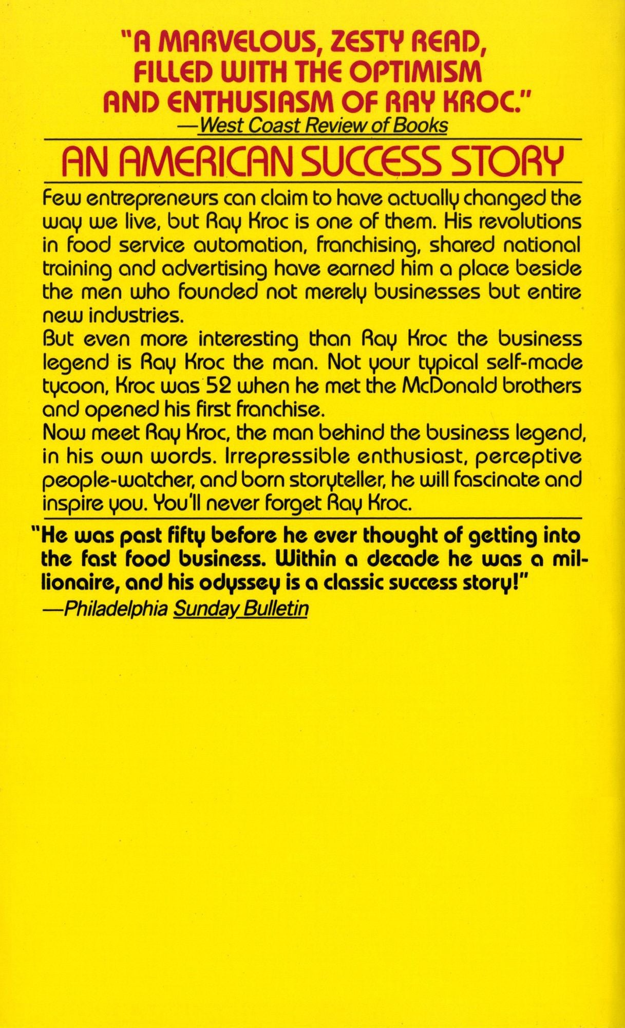 Grinding It out: The Making of McDonald's