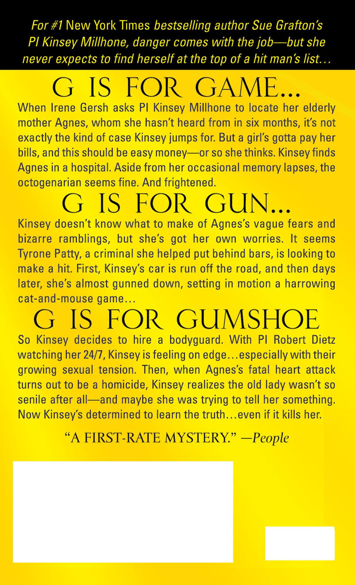 G Is for Gumshoe (Kinsey Millhone Series #7)