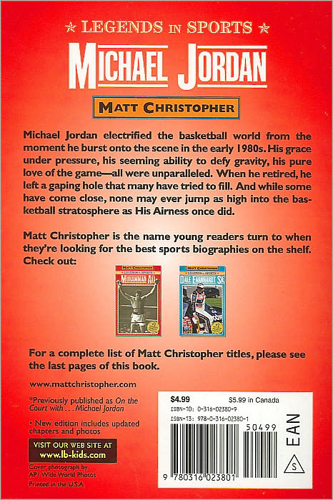 Michael Jordan (Matt Christopher Legends in Sports Series)
