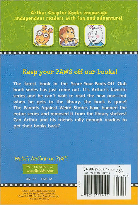Arthur and the Scare-Your-Pants-Off Club: An Arthur Chapter Book