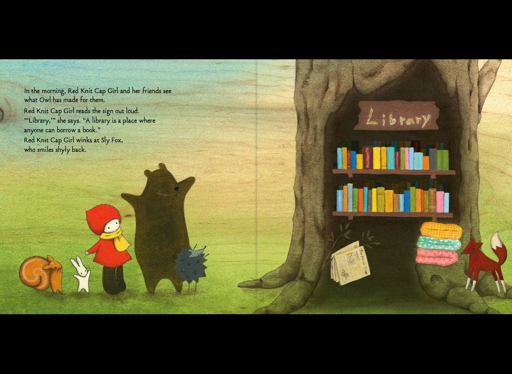 Red Knit Cap Girl and the Reading Tree