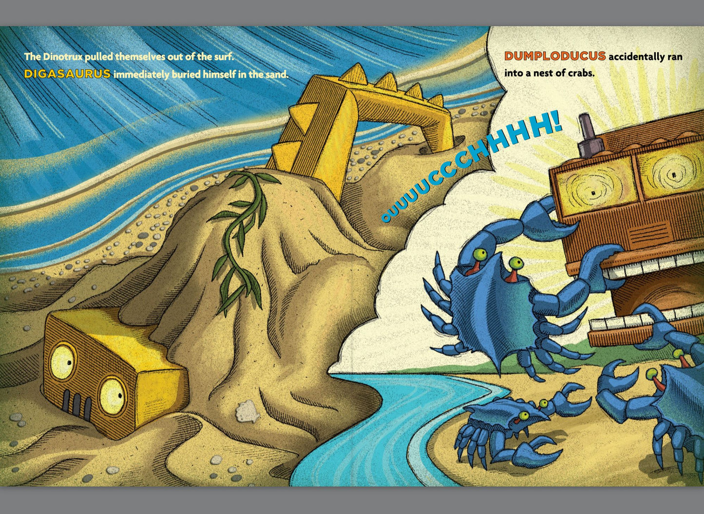 Dinotrux Dig the Beach (Dinotrux Series #3)