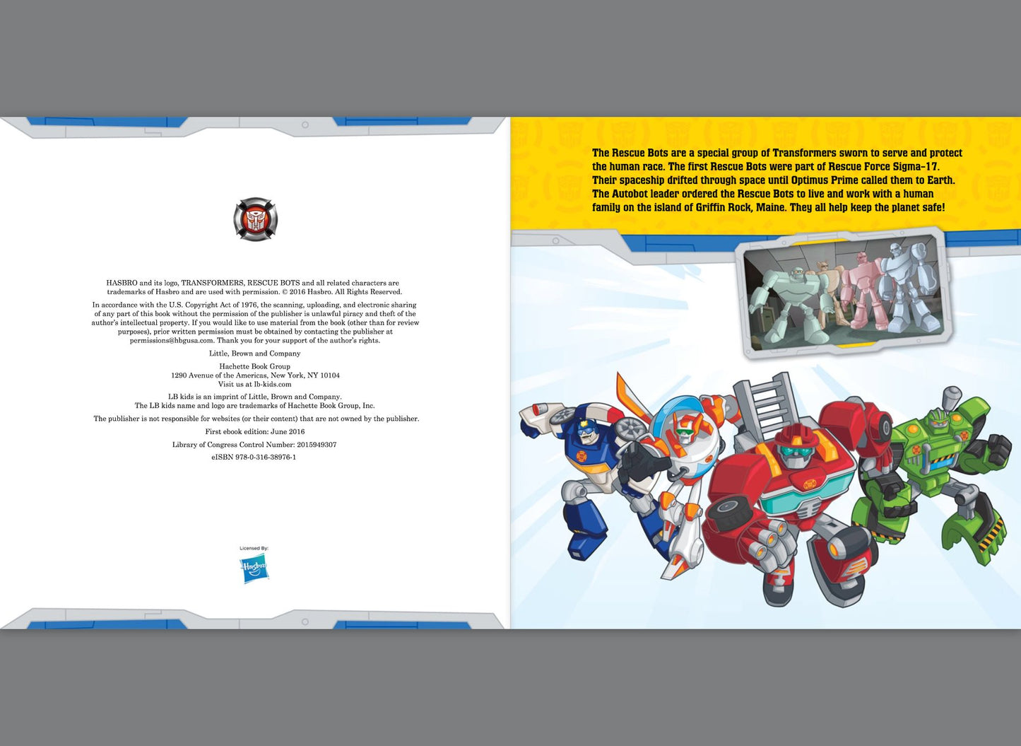 Transformers Rescue Bots: Meet Griffin Rock Rescue: Character Guide