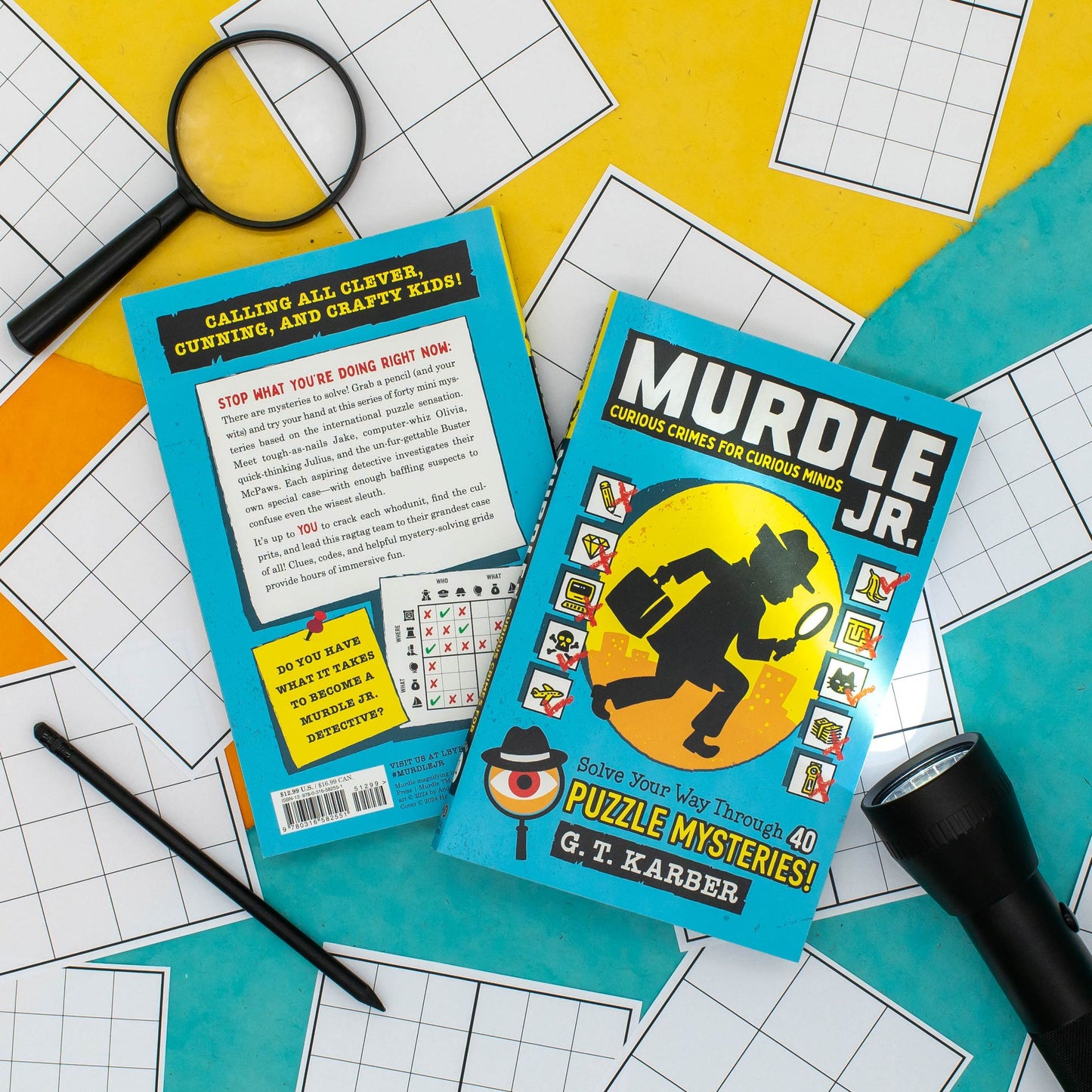 Murdle Jr.: Curious Crimes for Curious Minds: Solve Your Way Through 40 Puzzle Mysteries!