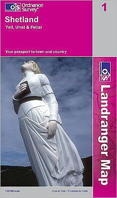 Shetland-Yell & Unst Scotland Map