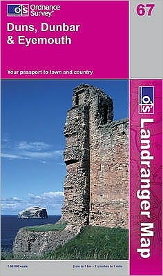 Duns, Dunbar & Eyemouth Scotland Map
