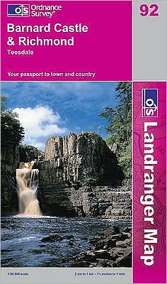 Barnard Castle & Surrounding Area Map
