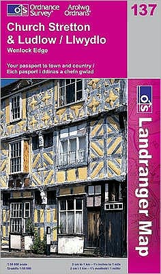 Church Stretton & Ludlow / Llwydlo Map