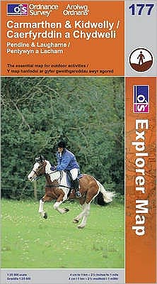 Carmarthen & Kidwelly Great Britain Map