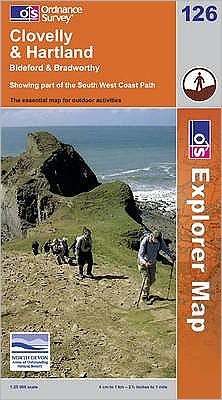 Clovelly & Hartland Great Britain Map