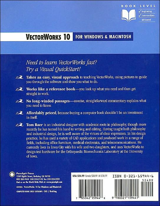 VectorWorks 10 for Windows and Macintosh: Visual QuickStart Guide