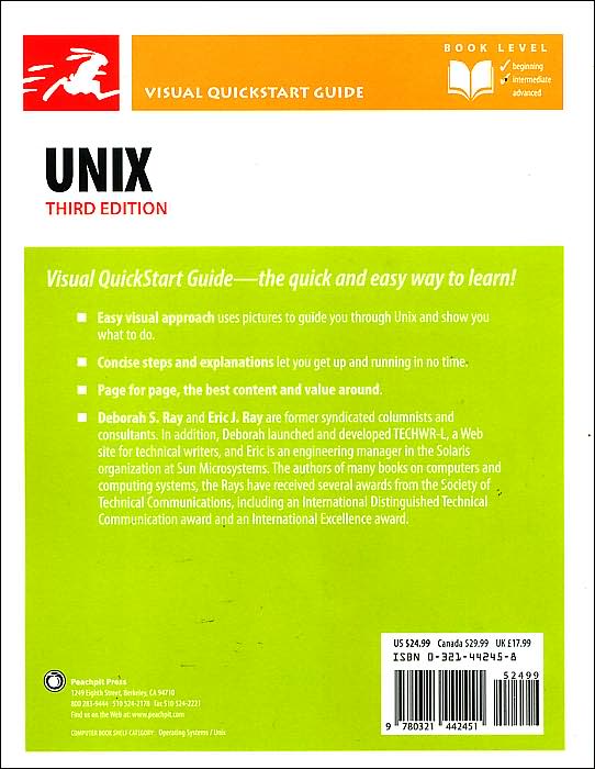 Unix (Visual QuickStart Series)