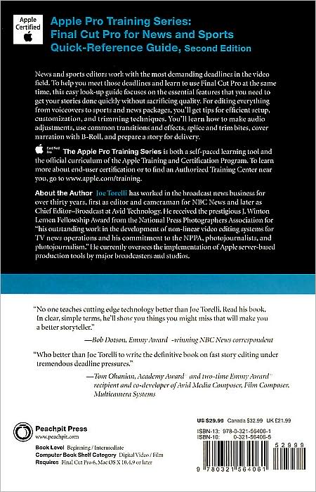 Final Cut Pro for News and Sports Quick-Reference Guide