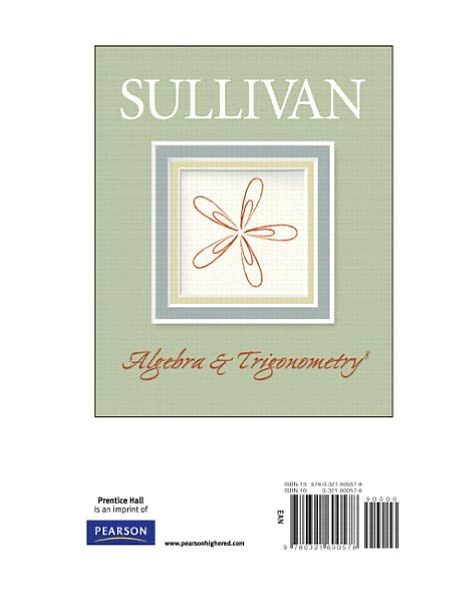 Algebra and Trigonometry, Books a la Carte Edition