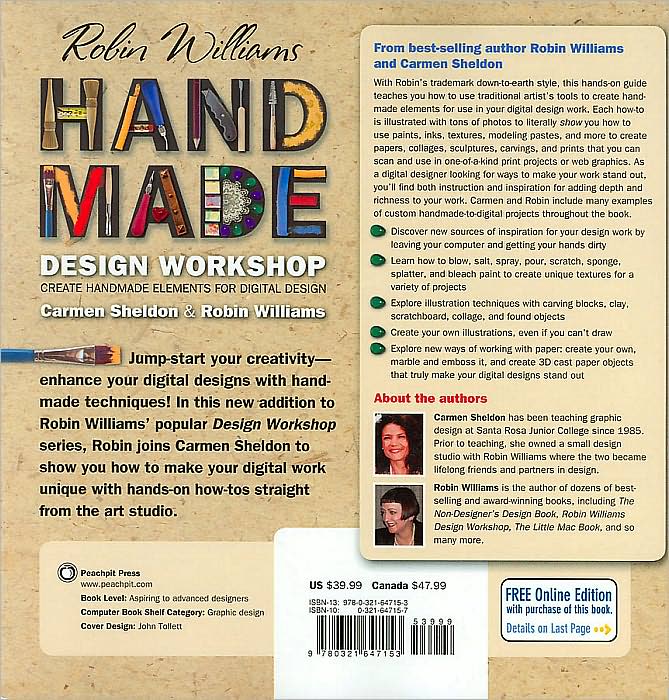 Robin Williams Handmade Design Workshop: Create Handmade Elements for Digital Designs
