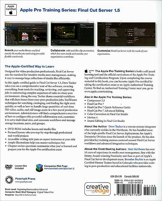 Apple Pro Training Series: Final Cut Server 1.5
