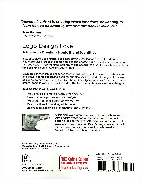 Logo Design Love: A Guide to Creating Iconic Brand Identities (Voices That Matter Series)