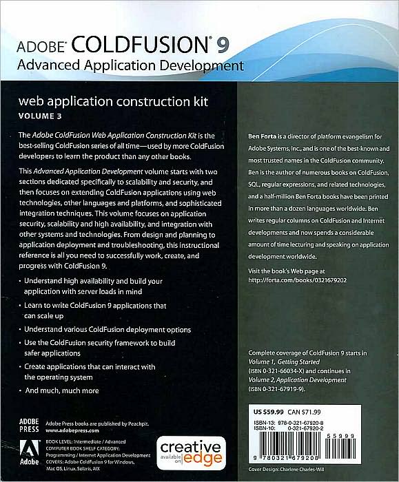 Adobe ColdFusion 9 Web Application Construction Kit, Volume 3: Application Development