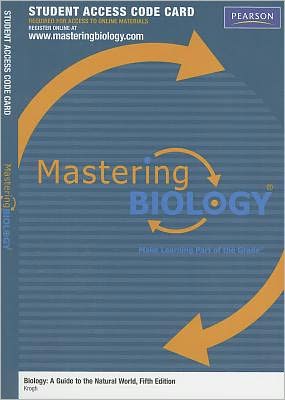 MasteringBiology Student Access Code Card for Biology: A Guide to the Natural World