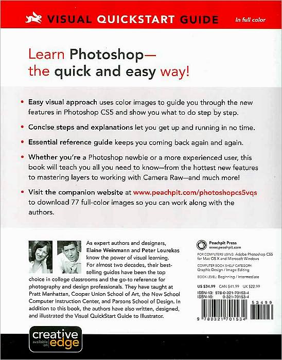 Photoshop CS5 for Windows and Macintosh: Visual QuickStart Guide