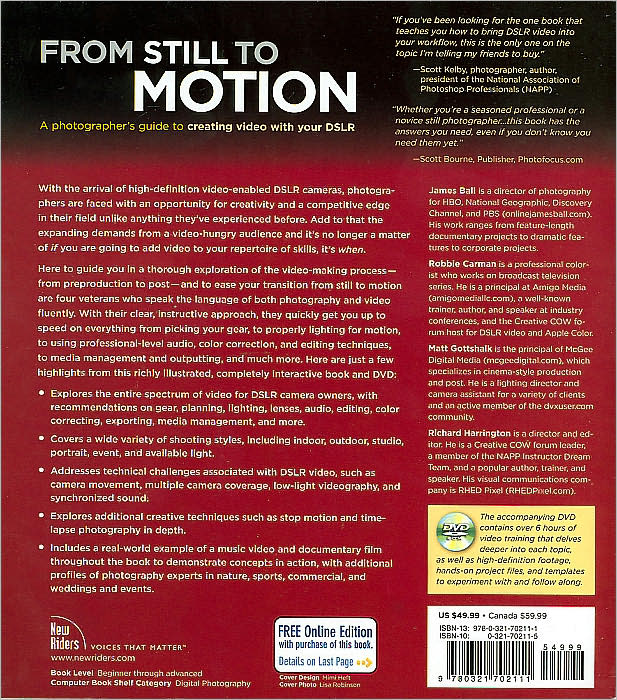 From Still to Motion: A photographer's guide to creating video with your DSLR