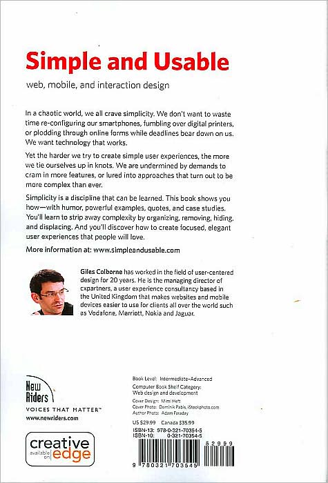 Simple and Usable Web, Mobile, and Interaction Design