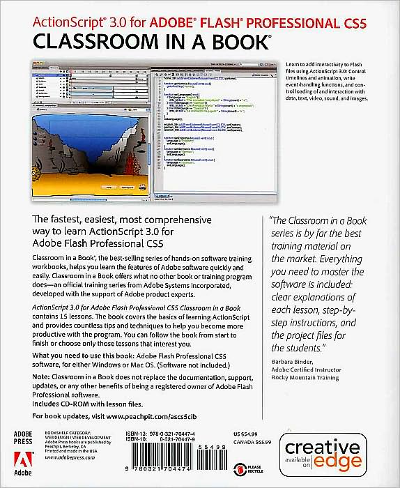 ActionScript 3.0 for Adobe Flash Professional CS5 Classroom in a Book