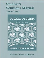 Student Solutions Manual for College Algebra
