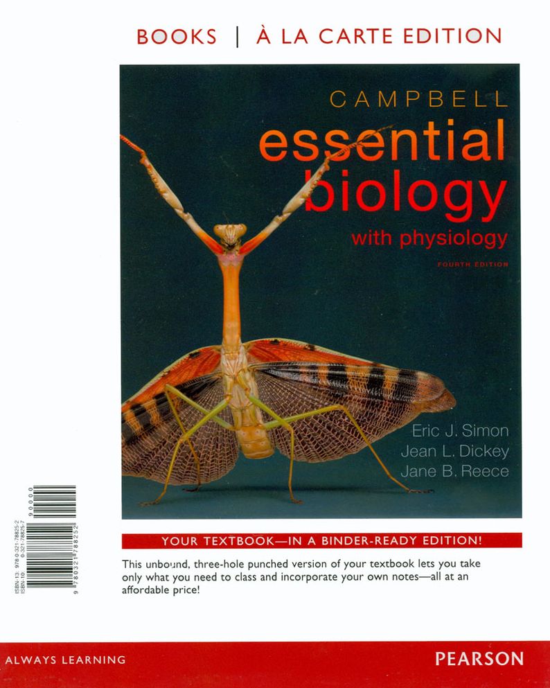 Campbell Essential Biology with Physiology, Books a la Carte Plus MasteringBiology