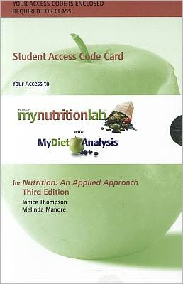 MyNutritionLab with MyDietAnalysis with Pearson eText -- Standalone Access Card -- for Nutrition: An Applied Approach