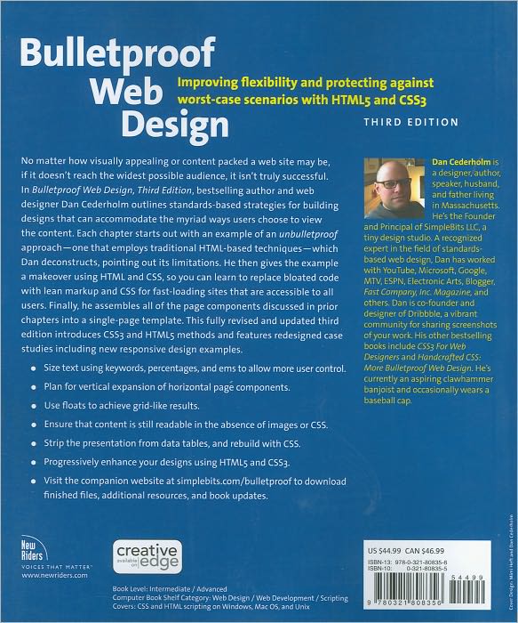 Bulletproof Web Design: Improving Flexibility and Protecting against Worst-Case Scenarios with HTML5 and CSS3