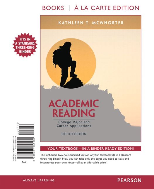 Academic Reading, Books a la Carte Edition