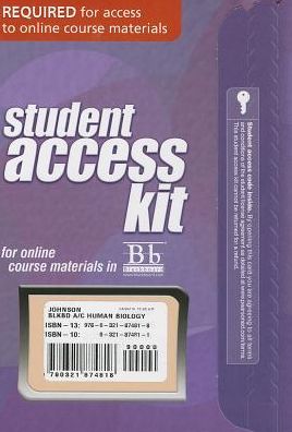 Blackboard -- Access Card -- for Human Biology: Concepts and Current Issues