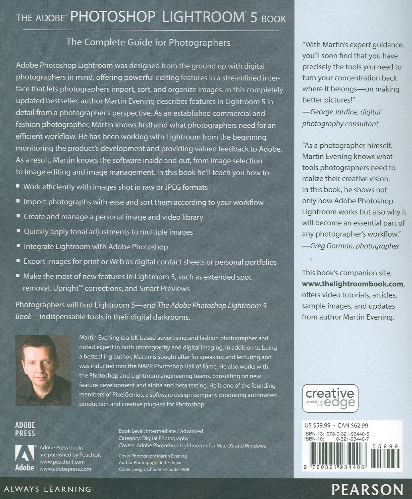 The Adobe Photoshop Lightroom 5 Book: The Complete Guide for Photographers