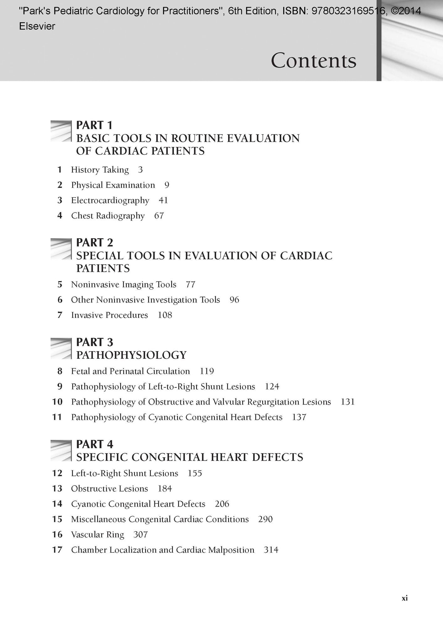 Park's Pediatric Cardiology for Practitioners