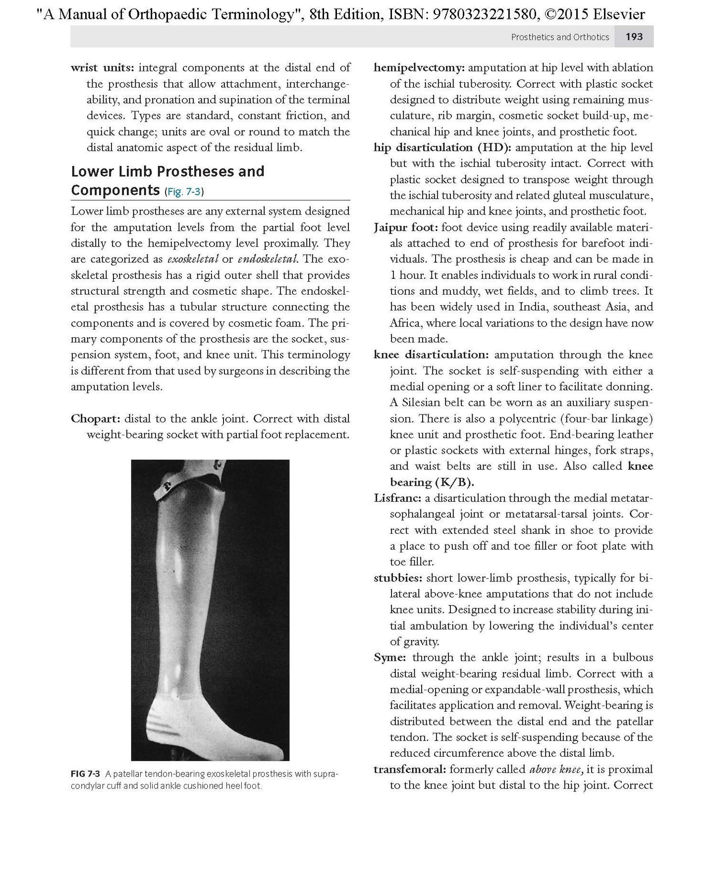 A Manual of Orthopaedic Terminology: Expert Consult - Online and Print