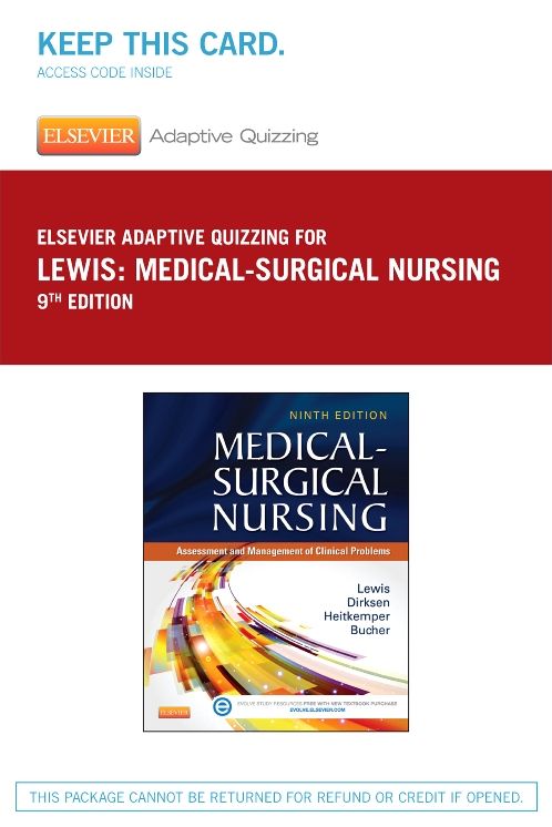 Elsevier Adaptive Quizzing for Lewis Medical-surgical Nursing 36-month