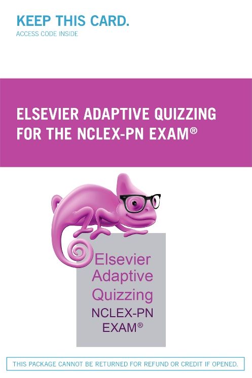 Elsevier Adaptive Quizzing for the Nclex-pn Exam Retail Access Card