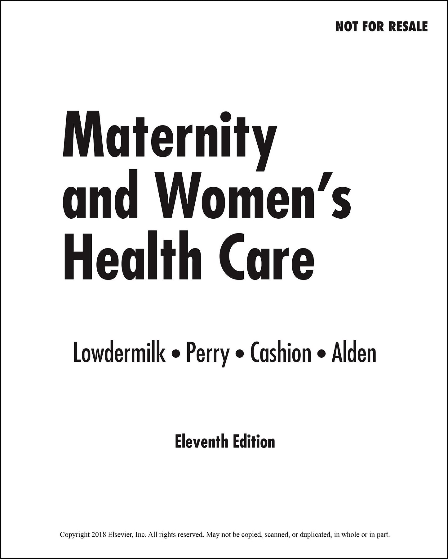 Maternity and Women's Health Care - E-Book