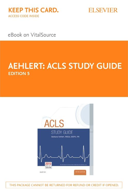 ACLS Study Guide - Elsevier eBook on Vitalsource (Retail Access Card)