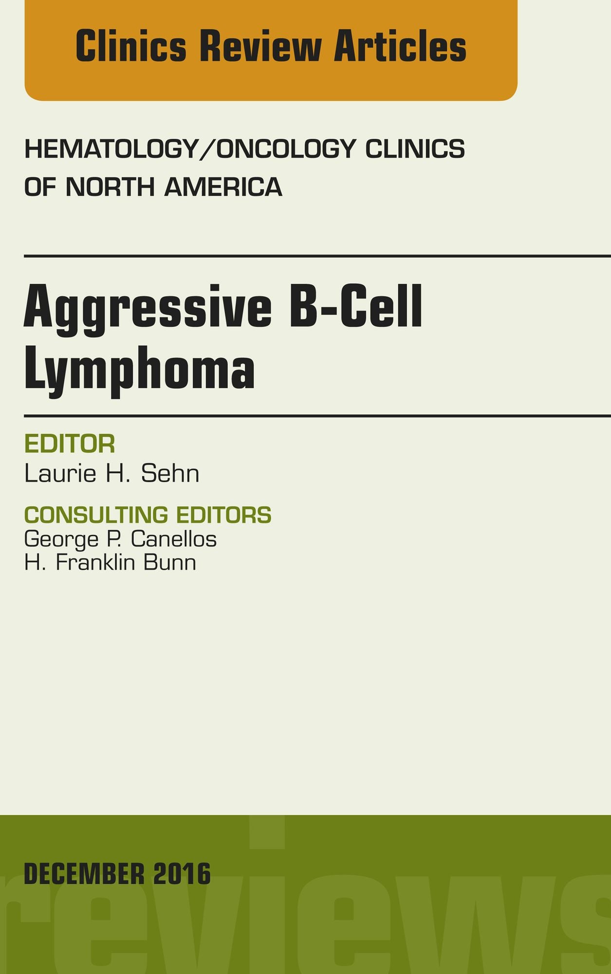 Aggressive B- Cell Lymphoma, An Issue of Hematology/Oncology Clinics of North America, E-Book
