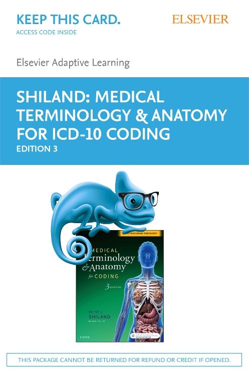 Elsevier Adaptive Learning for Medical Terminology & Anatomy for Coding - Access Card