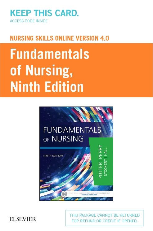 Fundamentals of Nursing Nursing Skills Online Version 4.0 Access Code