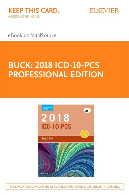 Icd-10-pcs 2018 Professional Edition : Elsevier Ebook on Vitalsource