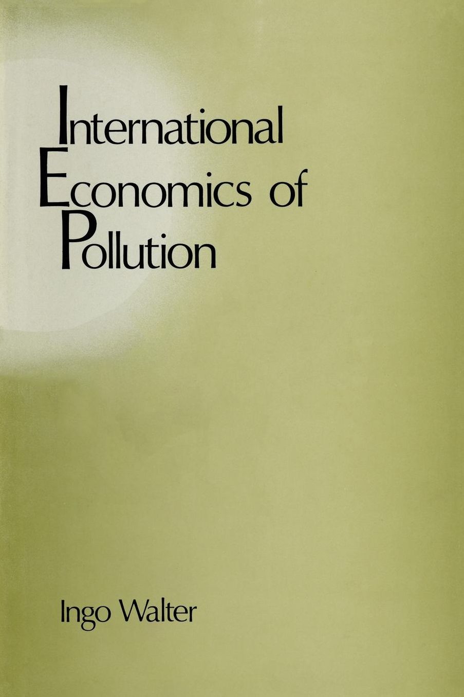 International Economics of Pollution